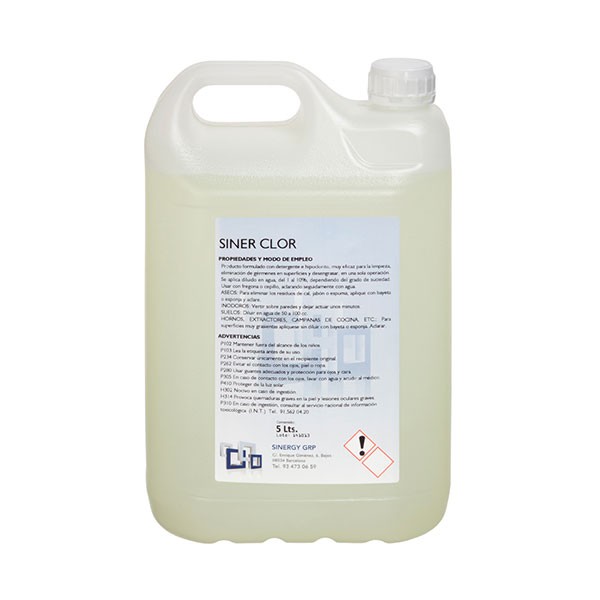 DETERGENTE CLORADO CONCENTRADO SINER CLOR 5LT